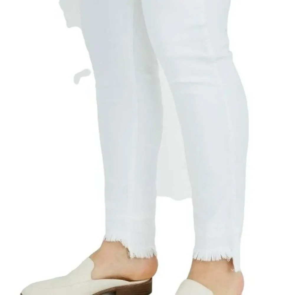 Madewell High Waist Button Fly Ankle Jeans Size 37 White NWT‎
